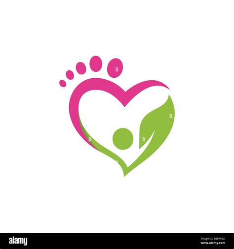 Foot Care Logo Template Vector Icon Illustration Design Stock Vector