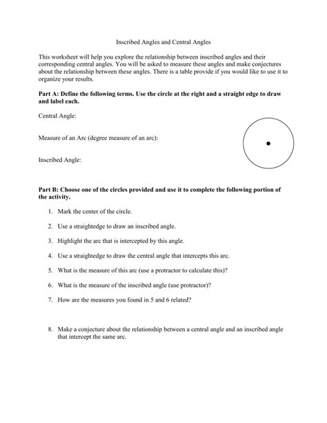 4,835 likes · 8 talking about this. Central And Inscribed Angles Worksheet Answers Key Kuta ...