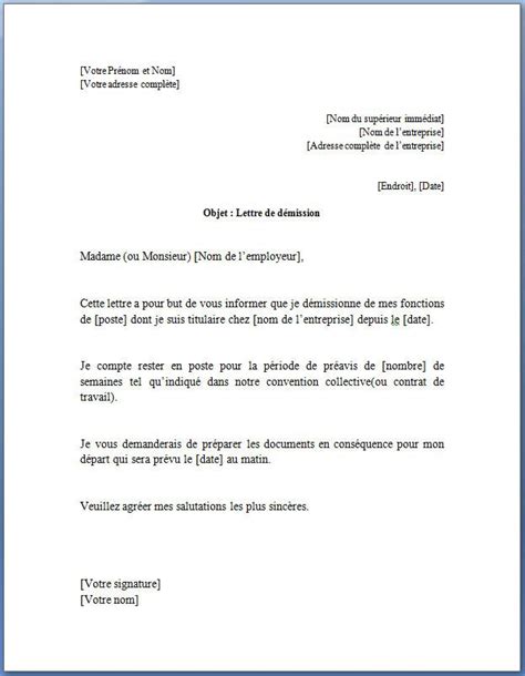 Lettre De Demission Remise En Main Propre Job Application Letter My