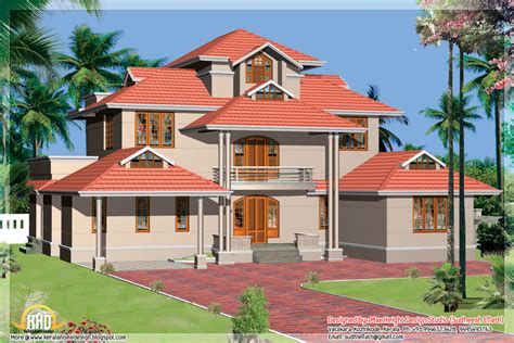 Kerala Style Beautiful 3d Home Designs Kerala Home Design And Floor Plans