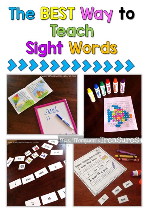Mrs Thompsons Treasures How To Teach Sight Words
