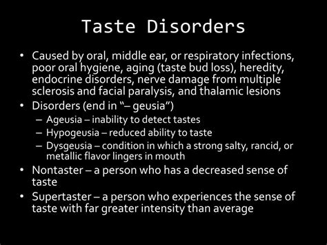 Taste And Smell Disorders Pictures