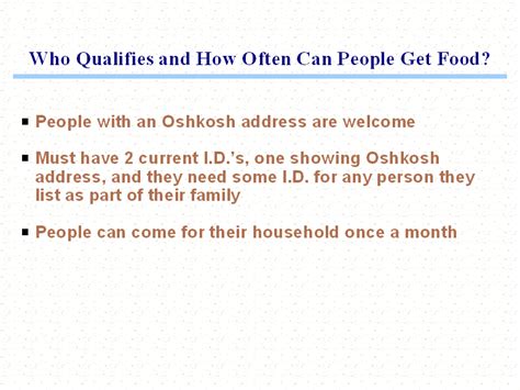 Maybe you would like to learn more about one of these? Oshkosh Food Pantries