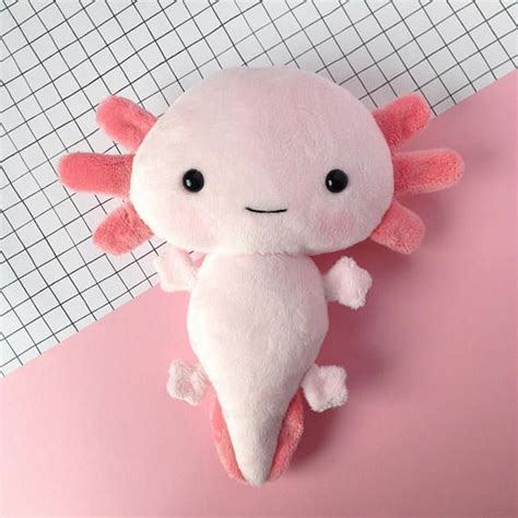 The Original Axolotl Plush Toy Stuffed Toy Axolotl Etsy Uk Kawaii