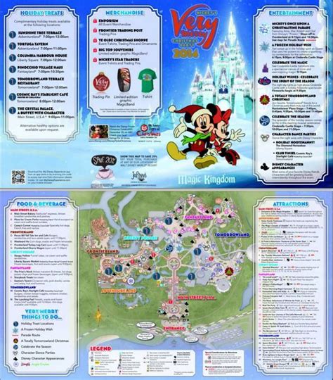A Map To Guide You Through Mickeys Very Merry Christmas Party In The
