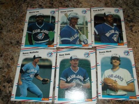 1988 Fleer 123 Dave Stieb Toronto Blue Jays Baseball Card Ebay