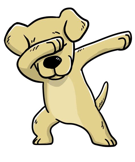 Dabbing Labrador Retriever Dog Dab Dance Sticker By Barktrends