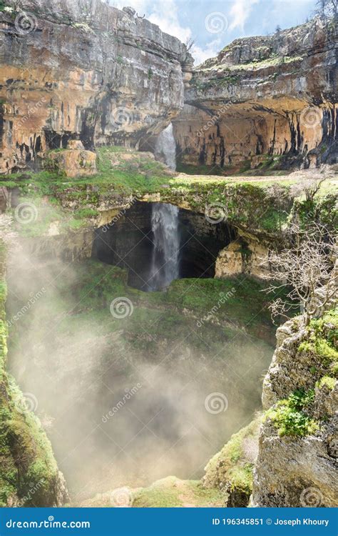 Baatara Gorge Waterfall And The Natural Bridges Tannourine Lebanon