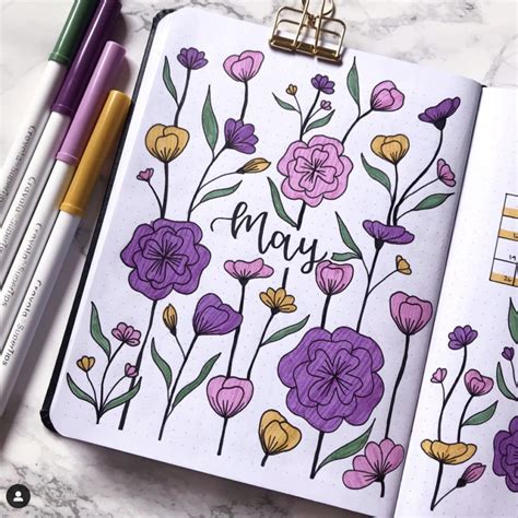 Creative Bullet Journal Cover Page Inspirations Bullet Journal Diy Images And Photos Finder