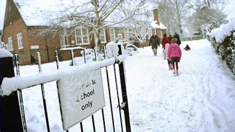Why Do Schools Shut When It Snows Bbc News