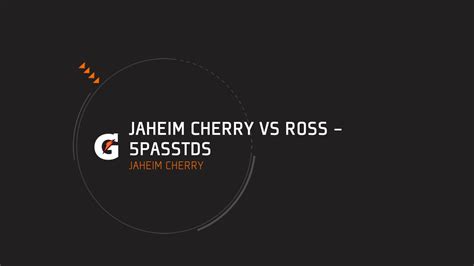 Jaheim Cherry Vs Ross 5passtds Jaheim Cherry Highlights Hudl Grand Prairie Barton Ross