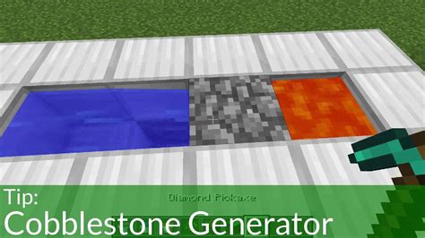How To Make A Cobblestone Generator In Minecraft YouTube