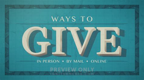 Ways To Give Title Graphics Igniter Media
