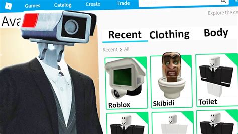 MAKING SKIBIDI TOILET CAMERAMAN a ROBLOX ACCOUNT - YouTube