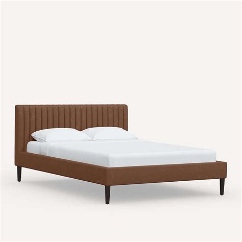 Camilla King Sonoran Saddle Brown Channel Bed Crate And Barrel Brown