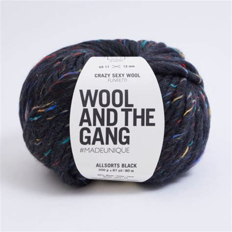 Watg Crazy Sexy Wool Funfetti Allsorts Black Chunky Yarn Barn