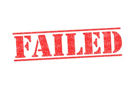 Failed Rubber Stamp Failure Uni Rubber Stamp Examinations Png