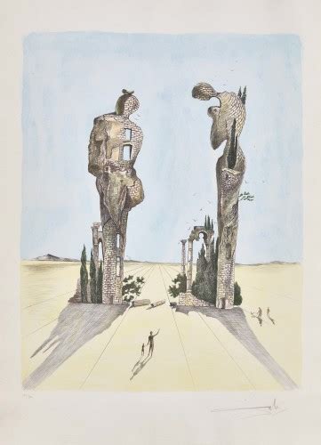 Archeological Reminiscence Of Millets Angelus By Salvador Dalí