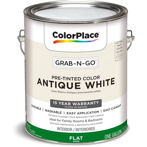 Colorplace Pre Mixed Ready To Use Interior Paint Antique White Flat
