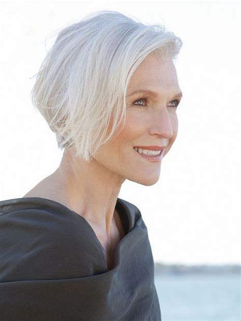 Fine Beautiful Short Hairstyles For Older Women With Grey Hair