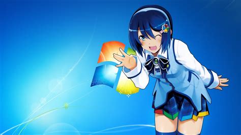 Windows 7 Anime Girls Madobe Nanami Os Tan Hd Wallpapers Desktop