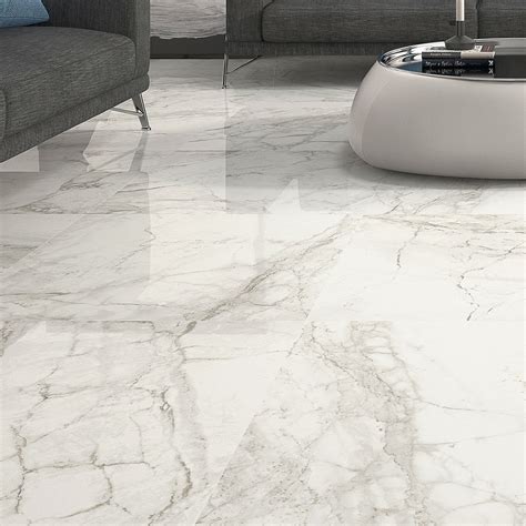 Large Format Luni Blanco Polished Porcelain Rectified Floor Tile