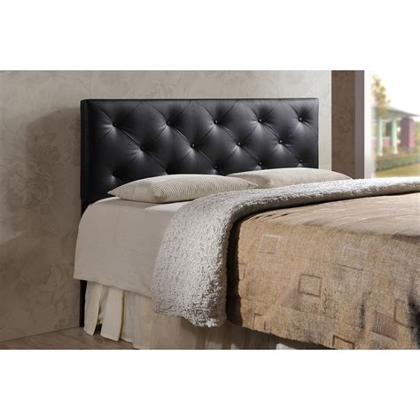 Baxton Studio Baltimore Modern And Contemporary King Black Faux Leather