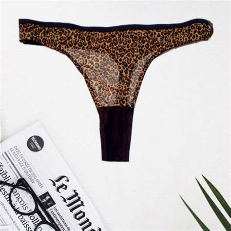 Flirty Leopard Print Lace Thong Snazzyway Com Lingerie Site