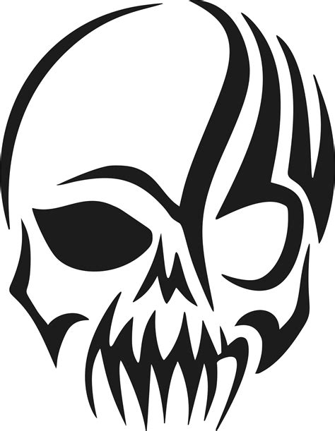 Drawing Skull Art Clip Art Scary Png Download 17422247 Free