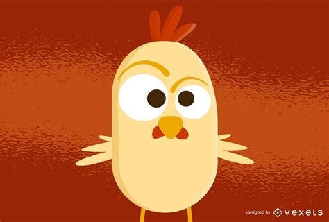 Funny Rooster Cartoon Illustration Vector Download