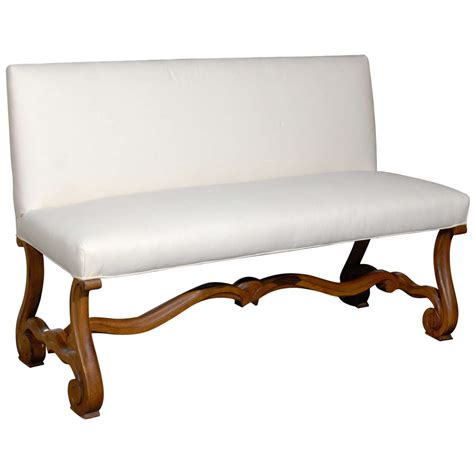 French Upholstered Bench Settee At 1stdibs French Settee Bench