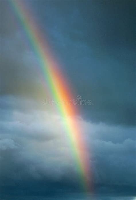 Dark Sky Rainbow Stock Image Image Of Nature Europe 94974077
