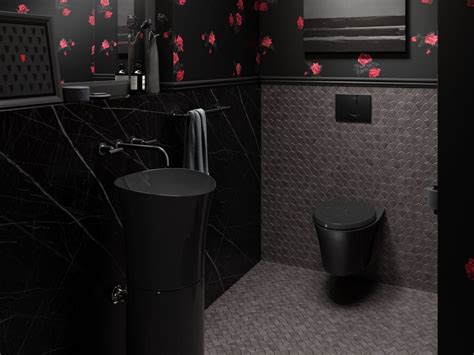 A Dramatic Bathroom Design Drawn From Manchester Uniteds Third Kit