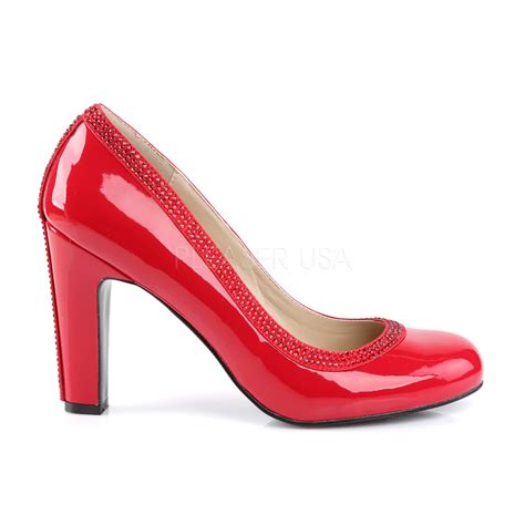 jeweled pump shoes with 4 inch block heel fantasiawear