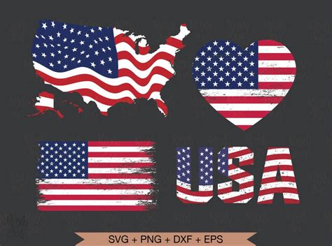 Us Flag Svg Distressed Flag Svg Us Flag Clipart American Etsy