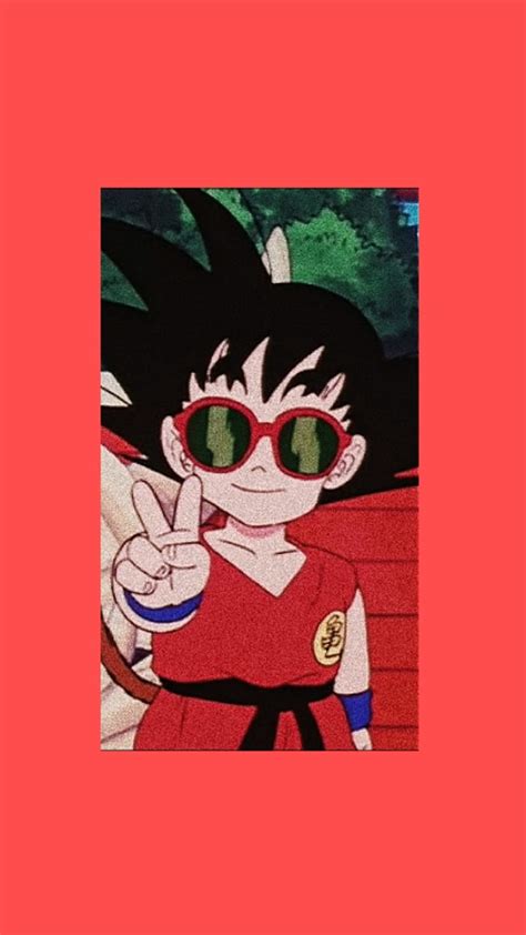 Niño Goku Estético Bola De Dragón Gafas Goku Paz Vegeta Fondo De
