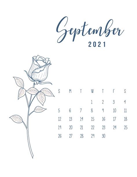 Free Printable Calendar 2021 Floral World Of Printables