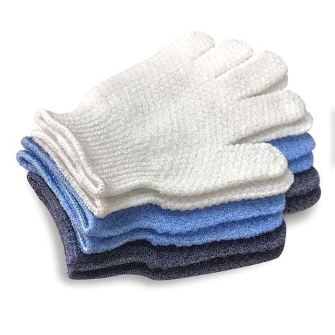 Evridwear Exfoliating Dual Texture Bath Gloves For Shower Spa Massage 3
