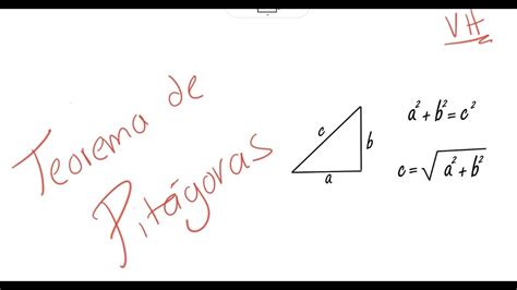 Teorema De Pit Goras Ejercicio Cateto Youtube