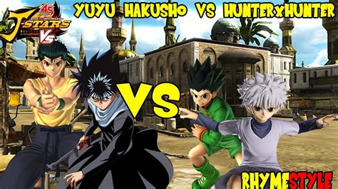 J Stars Victory Vs Yu Yu Hakusho Vs Hunter X Hunter Yusuke And Hiei Vs