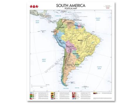 Južna Amerika Politička Karta Didaktičke Igračke