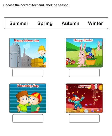 Seasons Worksheet 5 - science Worksheets - kindergarten ...