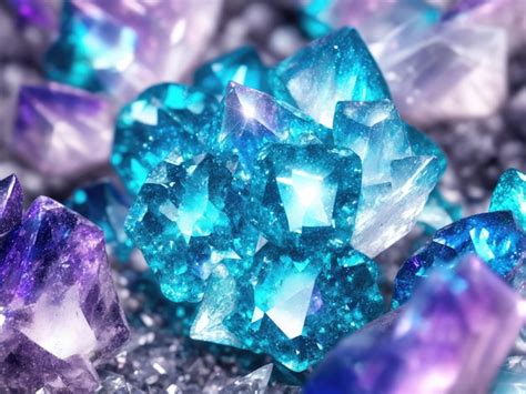 Premium Ai Image Close Up Of A Bunch Of Crystals