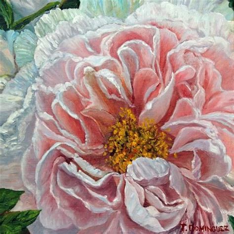 Daily Paintworks Pink Peony Original Fine Art For Sale Tracy