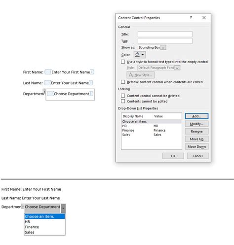 How To Create Fillable Forms In Microsoft Word Meopari