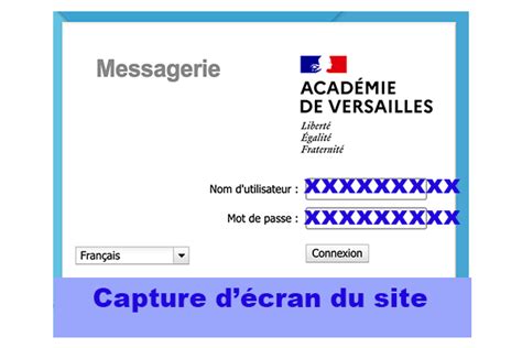 Webmail Versailles  Authentification sur messagerie.acversailles.fr