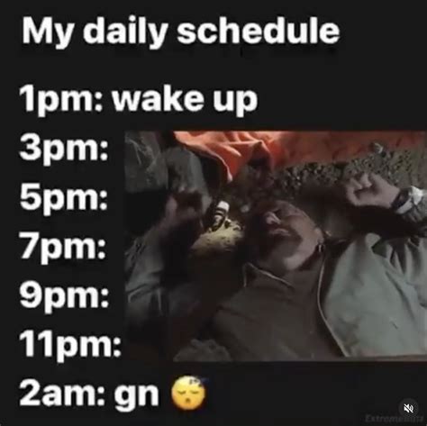My Daily Schedule 1pm Wake Up My Daily Schedule 1pm Wake Up