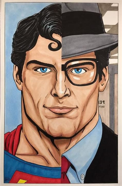 Superman Clark Kent Transformation X Fine Art Print