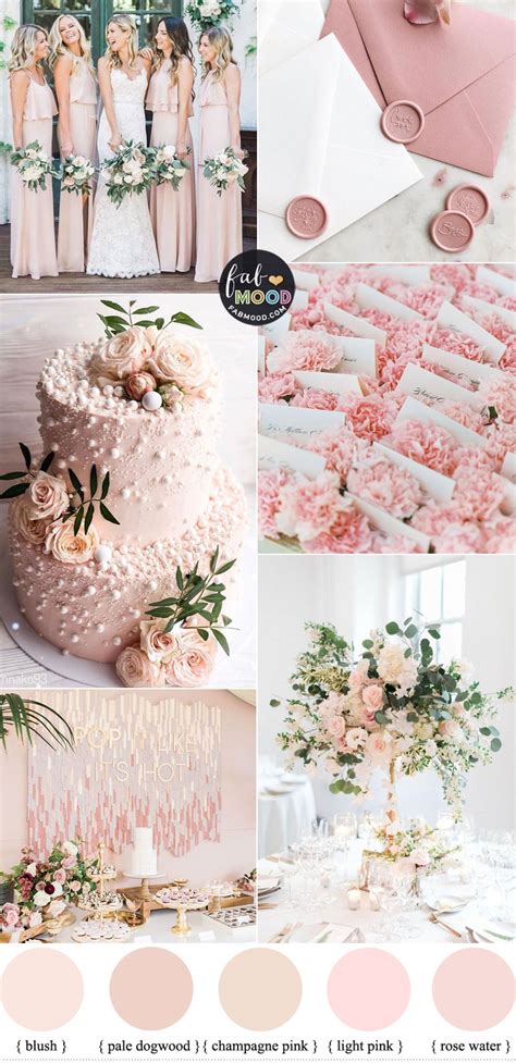 Pink Wedding Color Schemes Light Pink Wedding Color Ideas