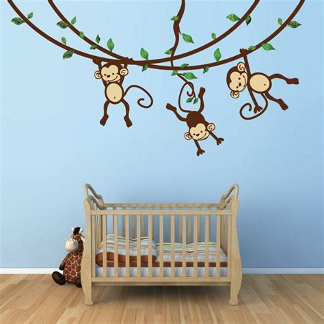 Monkey Art Monkey Decal Vinyl Art For Walls By Vinylartforwalls 5999